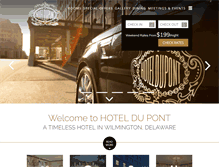 Tablet Screenshot of hoteldupont.com